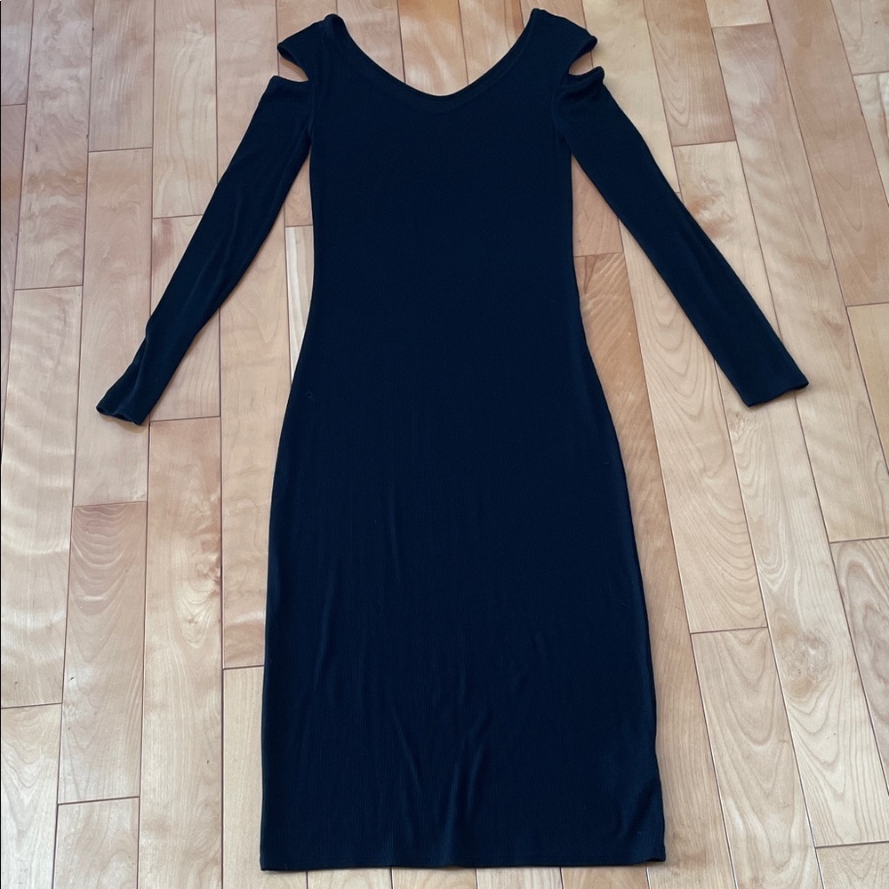 M.   🖤 ENZA COSTA 🖤 Glamourus Black Long Sleeve Kit Dress  REVOLVE